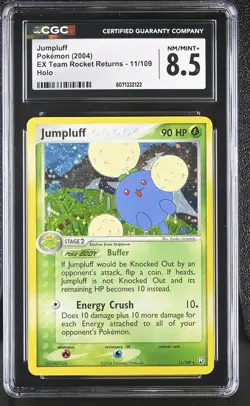 CGC 8.5 Jumpluff 2004 EX Team Rocket Returns 11/109 Holo Pokemon Card - Image 1
