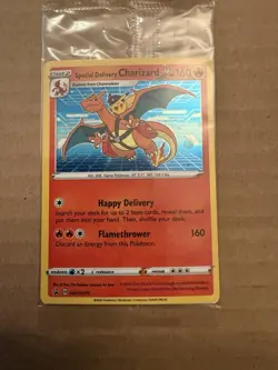 Special Delivery Charizard Pokemon Center Promo Card Sealed SWSH075 - New - Image 1
