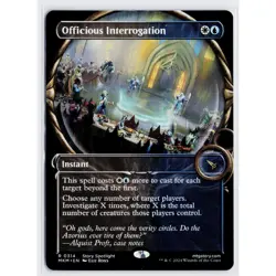 MTG - Officious Interrogation (Showcase)- Murders at Karlov Manor - Image 1