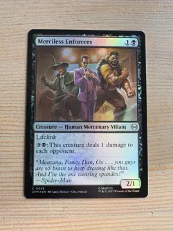 Merciless Enforcers - 58 - MTG: Spider-Man: Eternal-Legal - Common - FOIL - Image 1