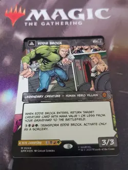 Mtg. Eddie Brock. #224. Foil Borderless. Marvel's Spider-Man. Pack Fresh - Image 1