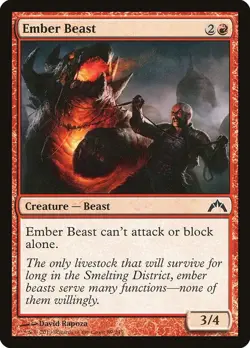 Magic the Gathering MTG Ember Beast Gatecrash GTC 89/249 Common NM/M - Image 1