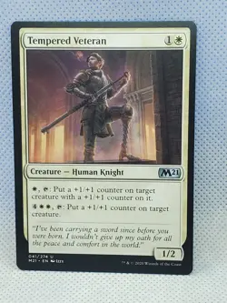 Tempered Veteran Core Set 2021 Regular Most mix match Buy 1 1 free mtg F93 - Image 1
