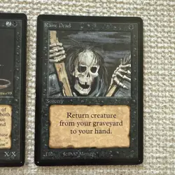 MTG Beta Wall of Bone Plague Rats Raise Dead Set Limited Edition Cards Excellent - Image 4