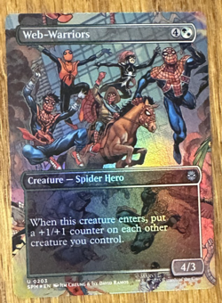 MTG Marvel Spider-Man, Web-Warriors - Borderless Foil - Image 1
