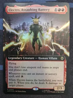 Electro, Assaulting Battery (FOIL) x1 - MTG Marvel's Spider-Man SPM #260 NM - Image 1