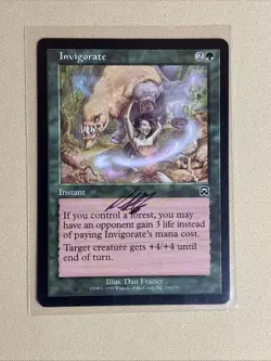 SIGNED! Invigorate MTG Magic Card - Image 1
