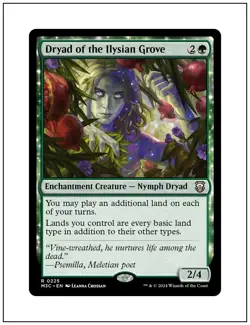 1x Dryad of the Ilysian Grove, Magic the Gathering MTG NM - Image 1