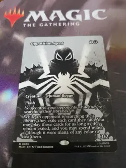 Mtg. Opposition Agent. Borderless. Marvel Universe Eternal-Legal. Pack Fresh - Image 1