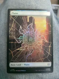 PLAINS Magic MTG Spiderman Foil Full Art MINT PACK FRESH!! - Image 1