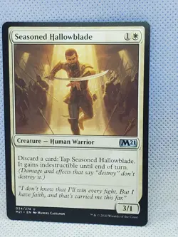 Seasoned Hallowblade Core Set 2021 Regular Most mix match Buy 1 1 free mtg F91 - Image 1