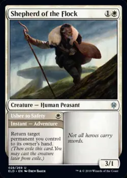 Shepherd of the Flock - Near Mint MTG Throne of Eldraine - Image 1
