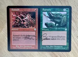 VTG 2000 MTG Single Card Assault & Battery Sorcery Wizards Of The Coast 295/350 - Image 1