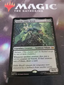 Mtg. Venom, Eddie Brock. Foil. Marvel's Spider-Man: Eternal-Legal. Pack Fresh  - Image 1