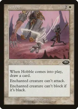 Hobble NM/M Planeshift White Enchant Creature Mtg Magic English Regular - Image 1