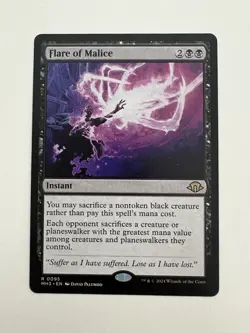 Flare of Malice MTG Magic the Gathering Card NM Near Mint MH3 - Image 1