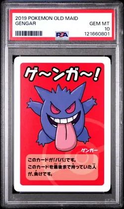 2019 POKEMON OLD MAID GENGAR PSA 10 - Image 1