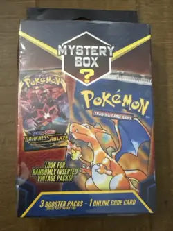 POKEMON Mystery Box Walmart Hanger (3 Booster Packs) SEALED Base Set Chase - Image 2