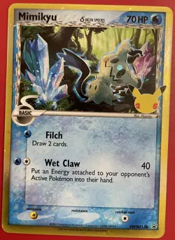 Pokemon Mimikyu SWSH136 - Celebrations Black Star Promo (Pack Fresh) - Image 1
