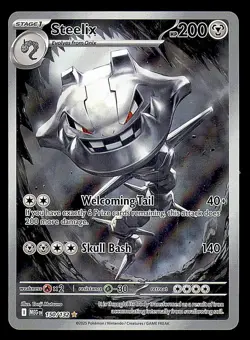 Steelix 150/132 Illustration Rare Pokemon Mega Evolution NM - Image 1