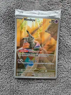 Pokemon-SEALED Mimikyu Holo-S&V Black Star Promo 075-Paldean Fates ETB - Image 1