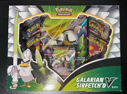 Pokemon Galarian Sirfetch'd V Collection Box Factory Sealed Sword And Shield - Image 1