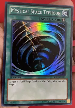 Yugioh Mystical Space Typhoon YS13-ENV12-Super Rare 1st Edition - Image 3