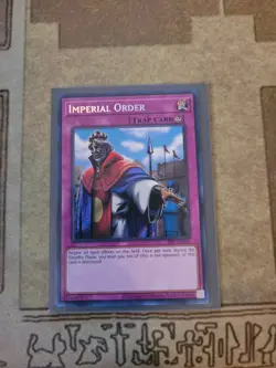 YUGIOH IMPERIAL ORDER PSV-EN104 SECRET UNLIMITED ED NM 2020/25TH - Image 1