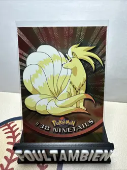 Topps Pokemon Tv Animation Series Ninetails Foil Card - Image 1