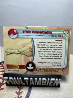 Topps Pokemon Tv Animation Series Ninetails Foil Card - Image 2