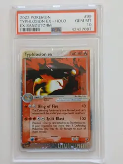 Pokemon Card Ex Sandstorm #99 Typhlosion EX Holo PSA 10 GEM MINT 2003 - Image 2