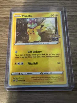 Pikachu SWSH234 Pokemon Go Cosmos Holo Promo MINT Pokemon Card - Image 1