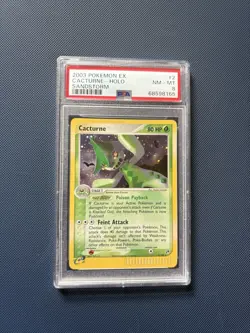 PSA 8 Cacturne EX Sandstorm 2/100 Holo Pokemon Card NM - Image 2