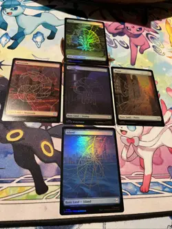 Marvel's Spider-Man Foil Land Set All 5 Land Cards Are Near Mint Condition - Image 1