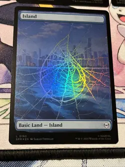 Marvel's Spider-Man Foil Land Set All 5 Land Cards Are Near Mint Condition - Image 5