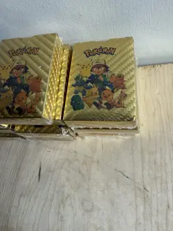 Lot of 10 X 55 Pcs Gold Foil Pokemon Cards Pack - VMAX GX TCG Rare Card Lot - Image 2