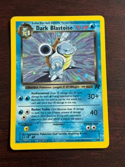Dark Blastoise Team Rocket Holo Rare Pokemon Card #3/82 LP+ - Image 1