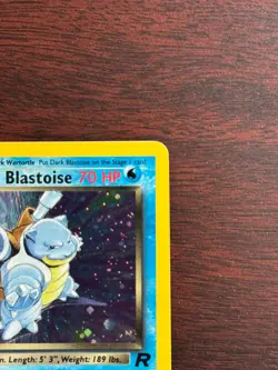 Dark Blastoise Team Rocket Holo Rare Pokemon Card #3/82 LP+ - Image 4