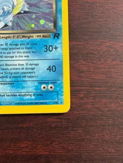 Dark Blastoise Team Rocket Holo Rare Pokemon Card #3/82 LP+ - Image 5