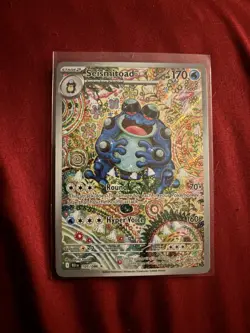 Pokemon TCG Black Bolt Seismitoad Illustration Rare Card 105/086 English Edition - Image 1
