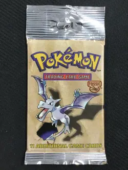 Pokemon Unopened Fossil Booster Pack 11 Cards Factory Sealed 1999 (1 Pack) - Image 1