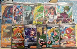 Pokemon Full Art Card Lot (12 NM Cards) Mega, White Flare, S/V - Image 1