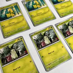 9 Cards Pokemon Mega Evolution 3 Stage Set - Meganium Bayleef Chikorita 010/132 - Image 3