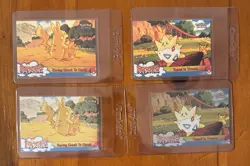 1999 Topps Pokemon Movie Cards, Lot Of 4, Vintage, #45 & #48 Foils/Non Foils - Image 1