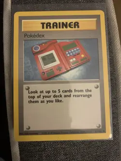 Pokedex - 87/102 Trainer 1st Edition Base Set Shadowless Pokemon Card - Image 1