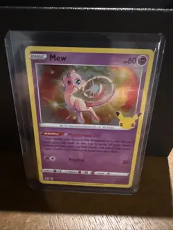 Pokemon Mew TCG Holo Rare Card Celebrations 011/025 NM Condition - Image 1