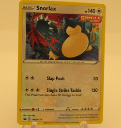 Snorlax SWSH119 Holo Black Star Promo Pokemon Card FREE SHIPPING - Image 1