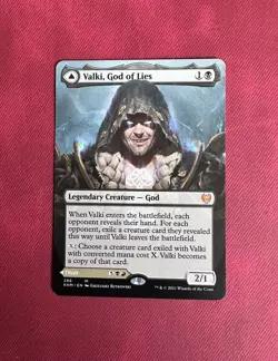 Valki, God of Lies BORDERLESS - NM - MTG Kaldheim - Magic the Gathering - Image 1