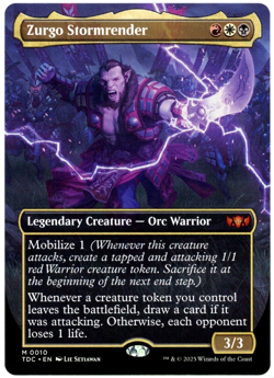 Zurgo Stormrender (Borderless) - 0010 - Tarkir Dragonstorm - NM/M - MTG - Image 1