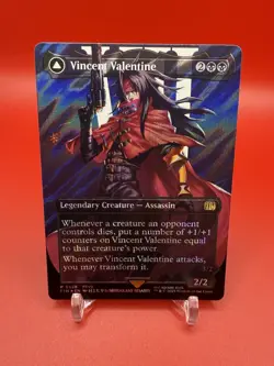 MTG Vincent Valentine (Borderless) (Surge Foil) Final Fantasy 0528 NM/MT - Image 1